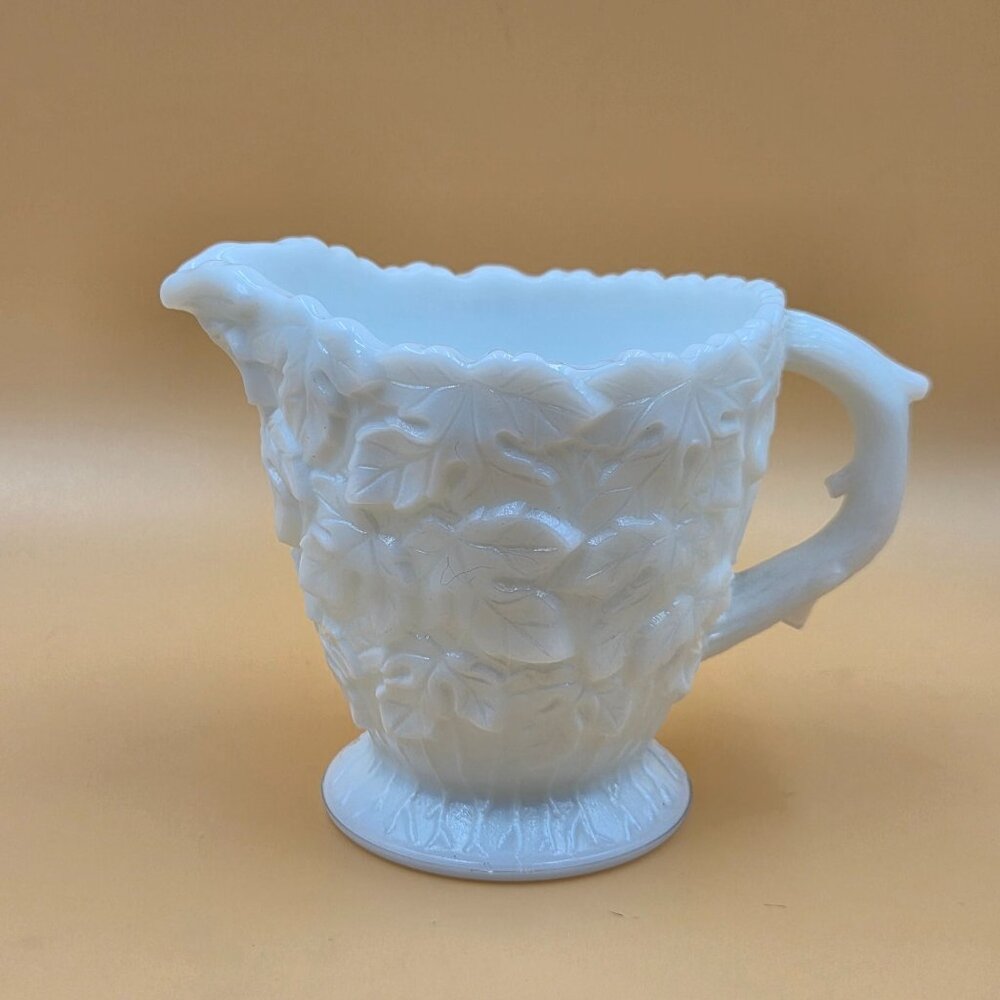 Westmoreland Bramble Milk Glass Creamer and Sugar Set Vintage - Picture 2 of 14